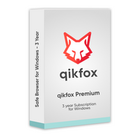 qikfox Safe Browser for Windows - Premium 3-Year